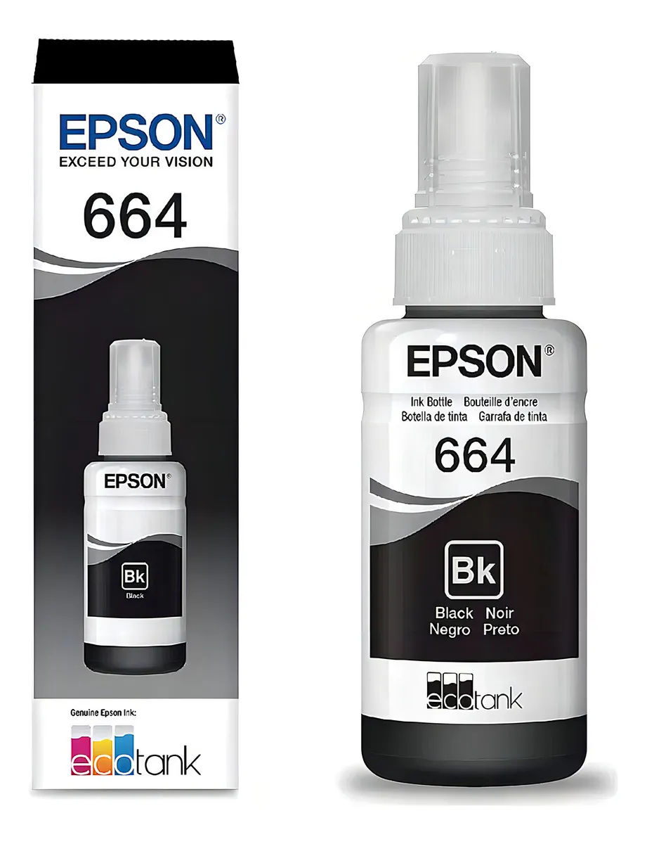 Tinta de impressora preta Epson T664120 70 ml - Original